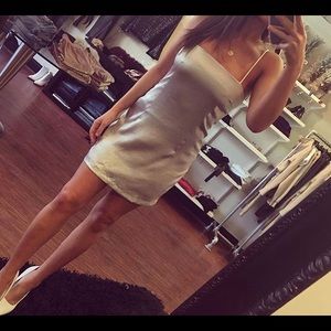 Olivaceous mini dress